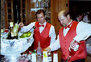 Ed and Tom Bartending - Click to Zoom