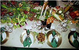 A rustic yet elegant place setting design - Click to Zoom