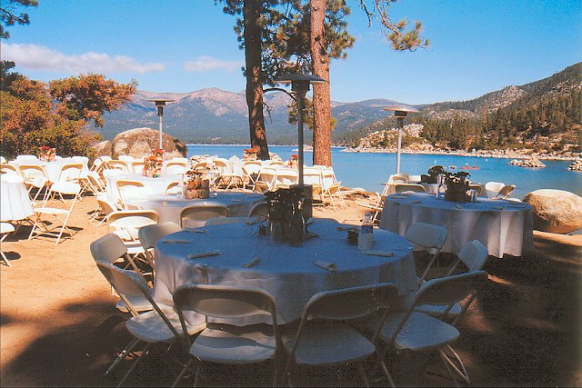 Wedding at Sand Harbor A lakeside group area Gazebo in the stunning Sand