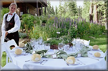 Stacy in Wedding Garden Setting - Click to Zoom