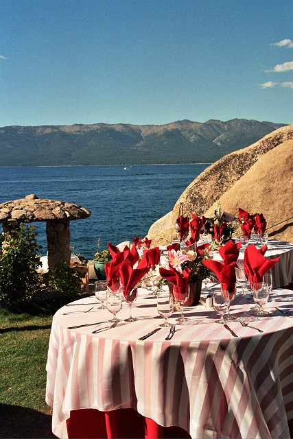 Tahoe Wedding Table Lake Tahoe Catering