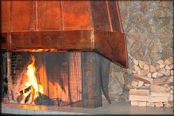 Reception Fireplace